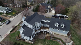 Roof on an Excelsior, MN home after replacement by Iron River Construction