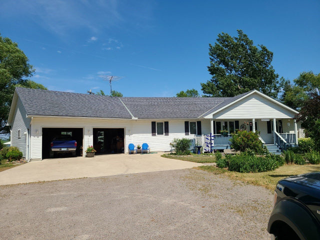 home view of new roof replacement