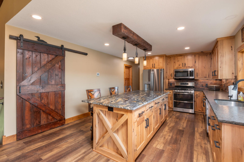 Home Remodeled by Iron River Construction in Excelsior, MN with wood cabinetry
