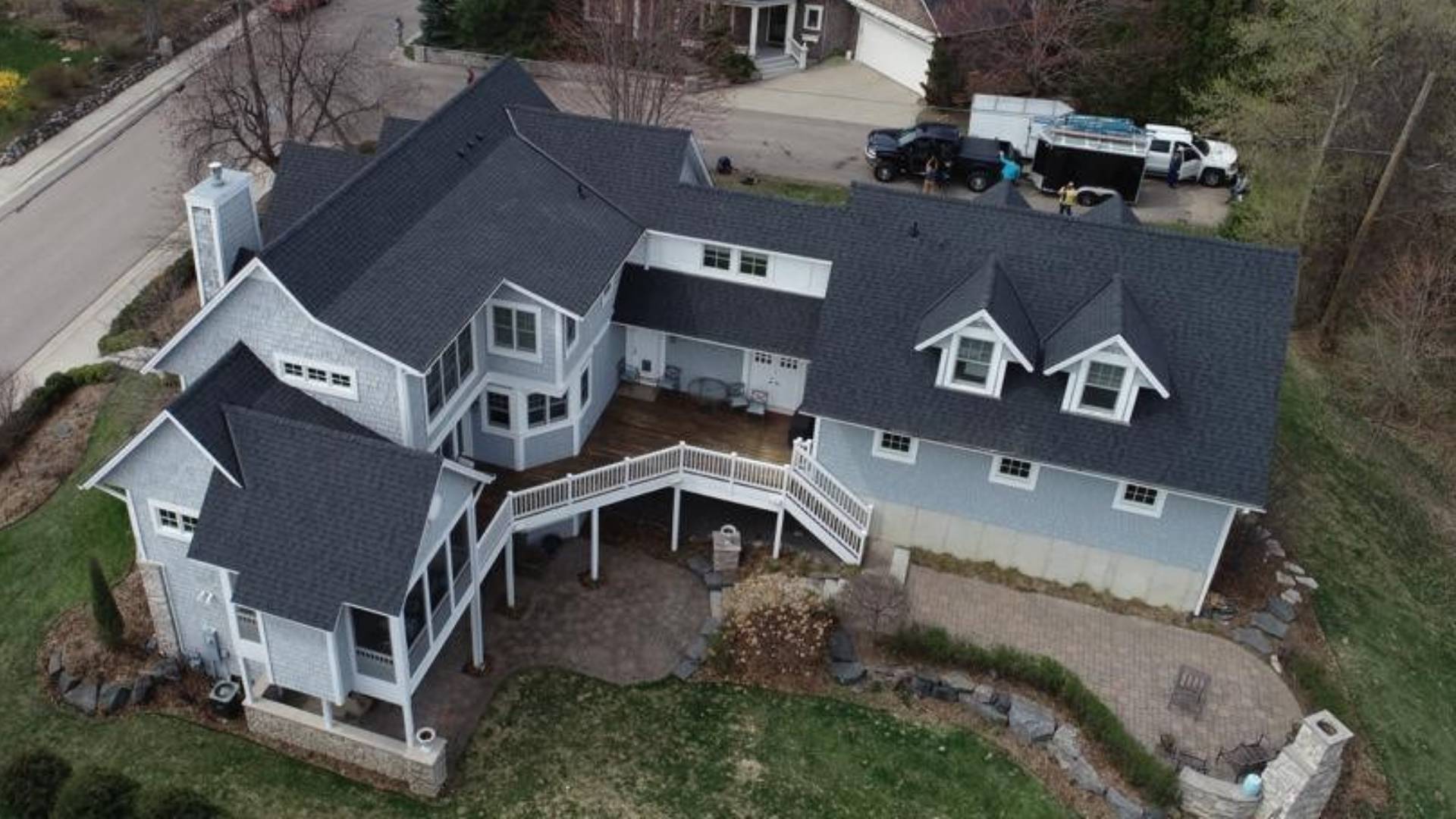 Home restored after hail storm damage. Restoration by Shakopee's Iron River Construction