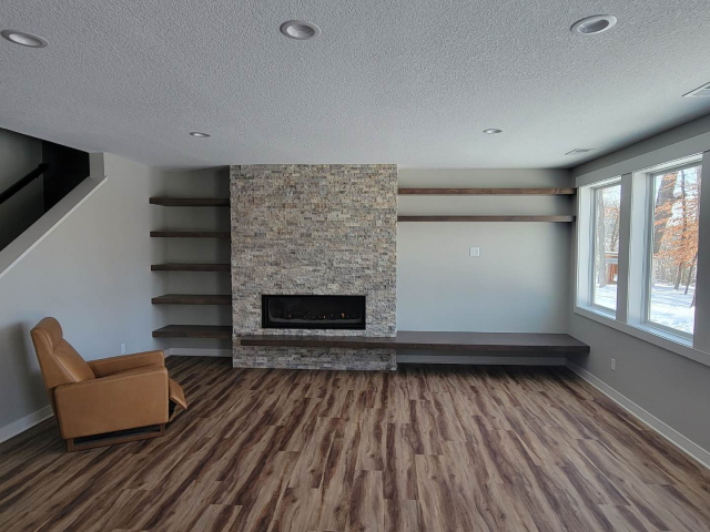 Chaska Basement remodeling project by Iron River Construction