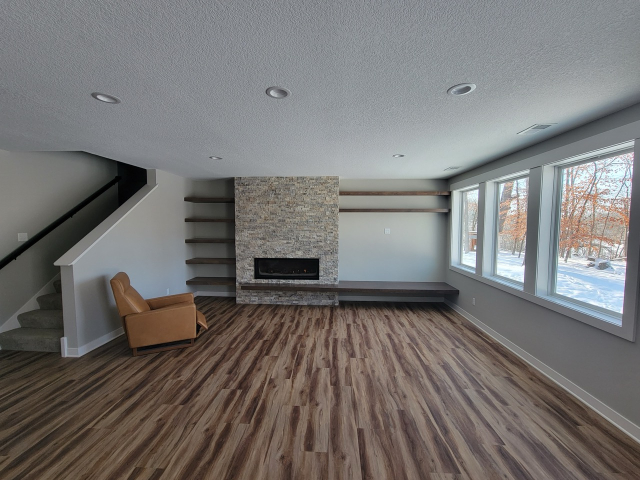 Chaska Basement remodeling project by Iron River Construction
