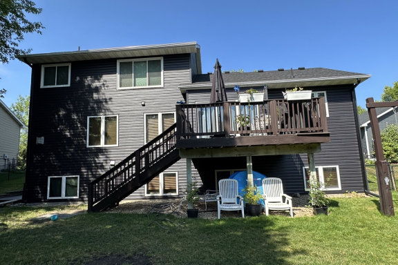 James hardie siding for blue home