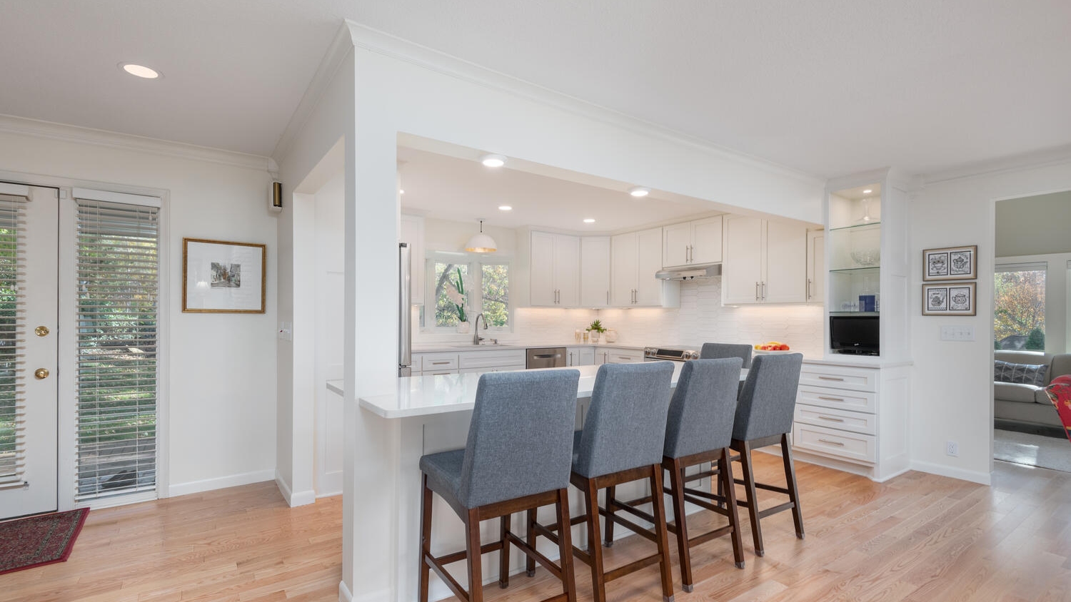 kitchen remodel creates open layout bloomington