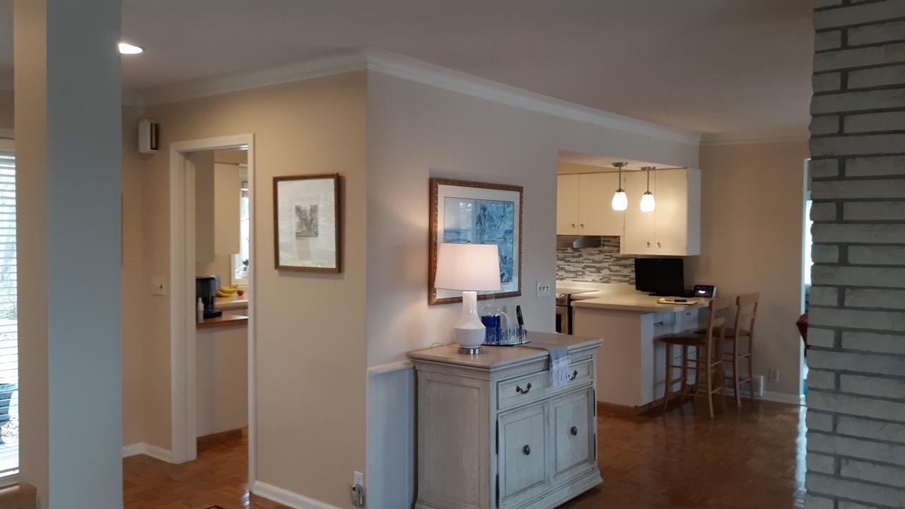 before kitchen remodel creates open layout bloomington