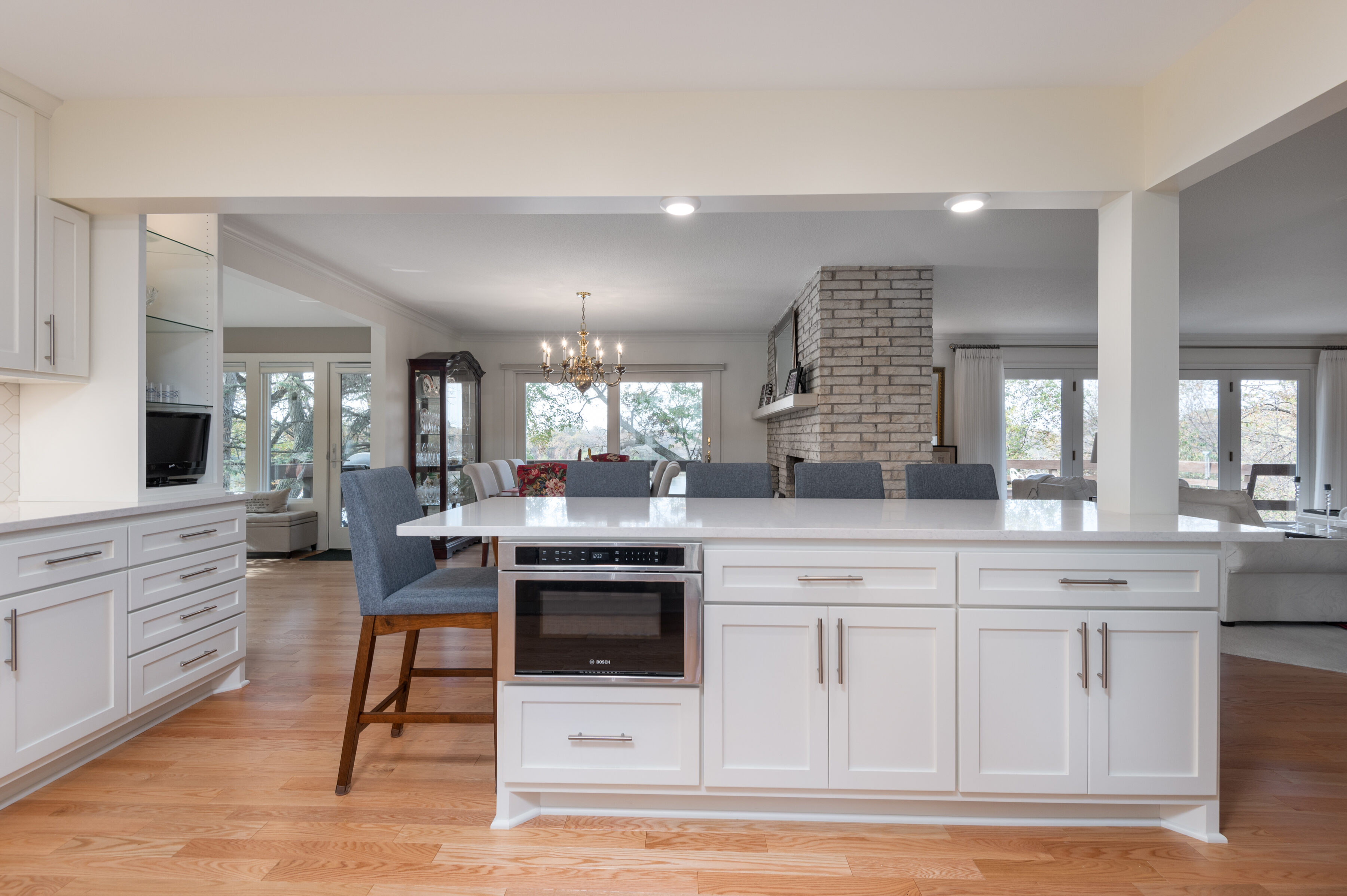 kitchen remodel creates open layout bloomington