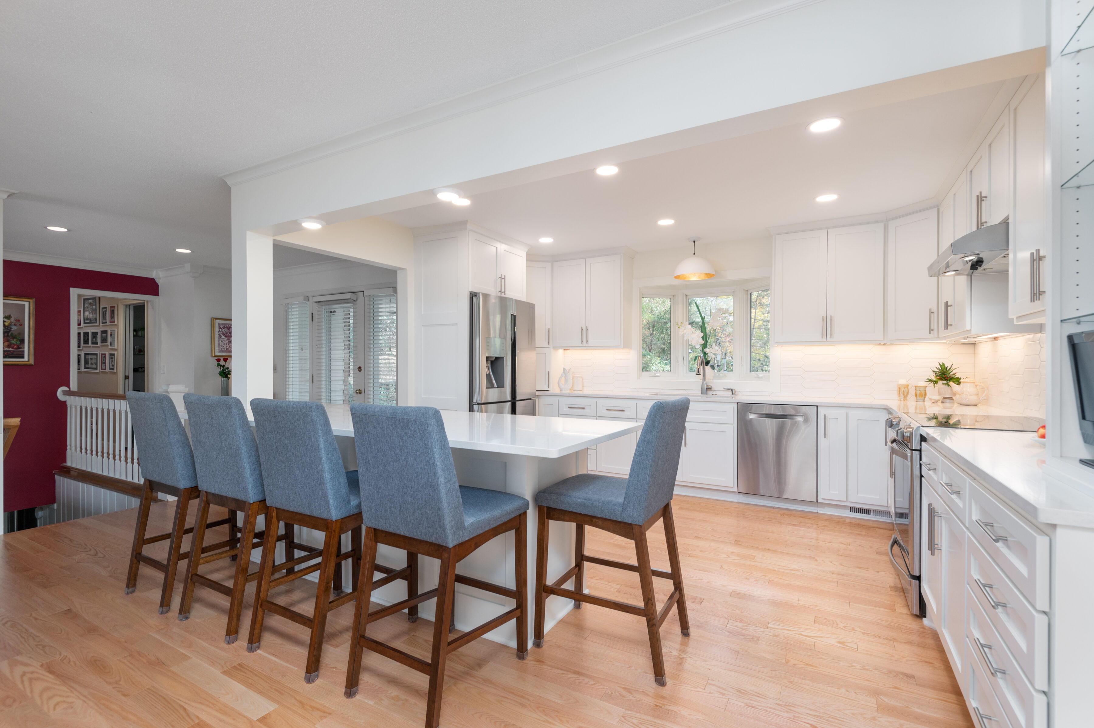 kitchen remodel creates open layout bloomington